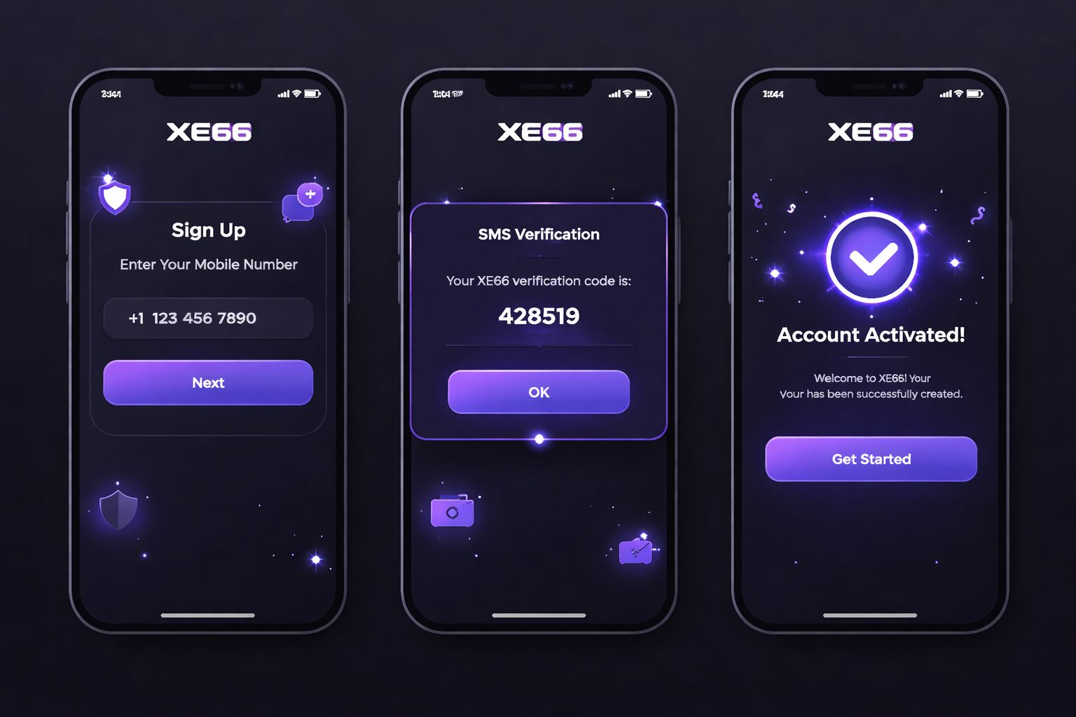 XE66 সাইন ইন ধাপ চিত্রিত XE66 সাইন ইন ধাপ চিত্রিত